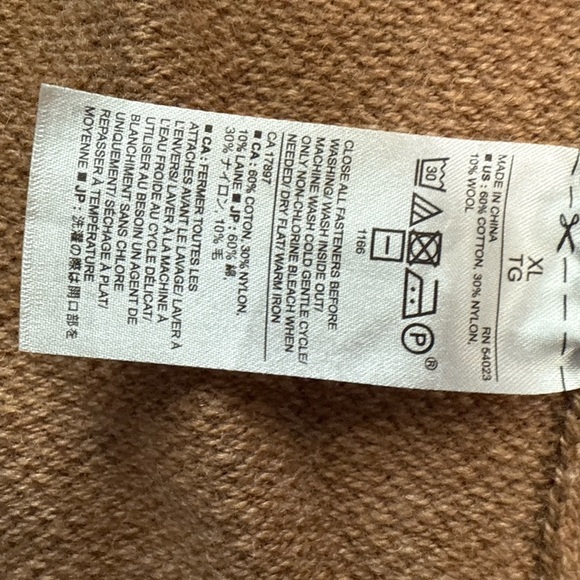 Banana Republic Brown Cardigan Sweater Cozy Cotton Blend - Picture 11 of 11